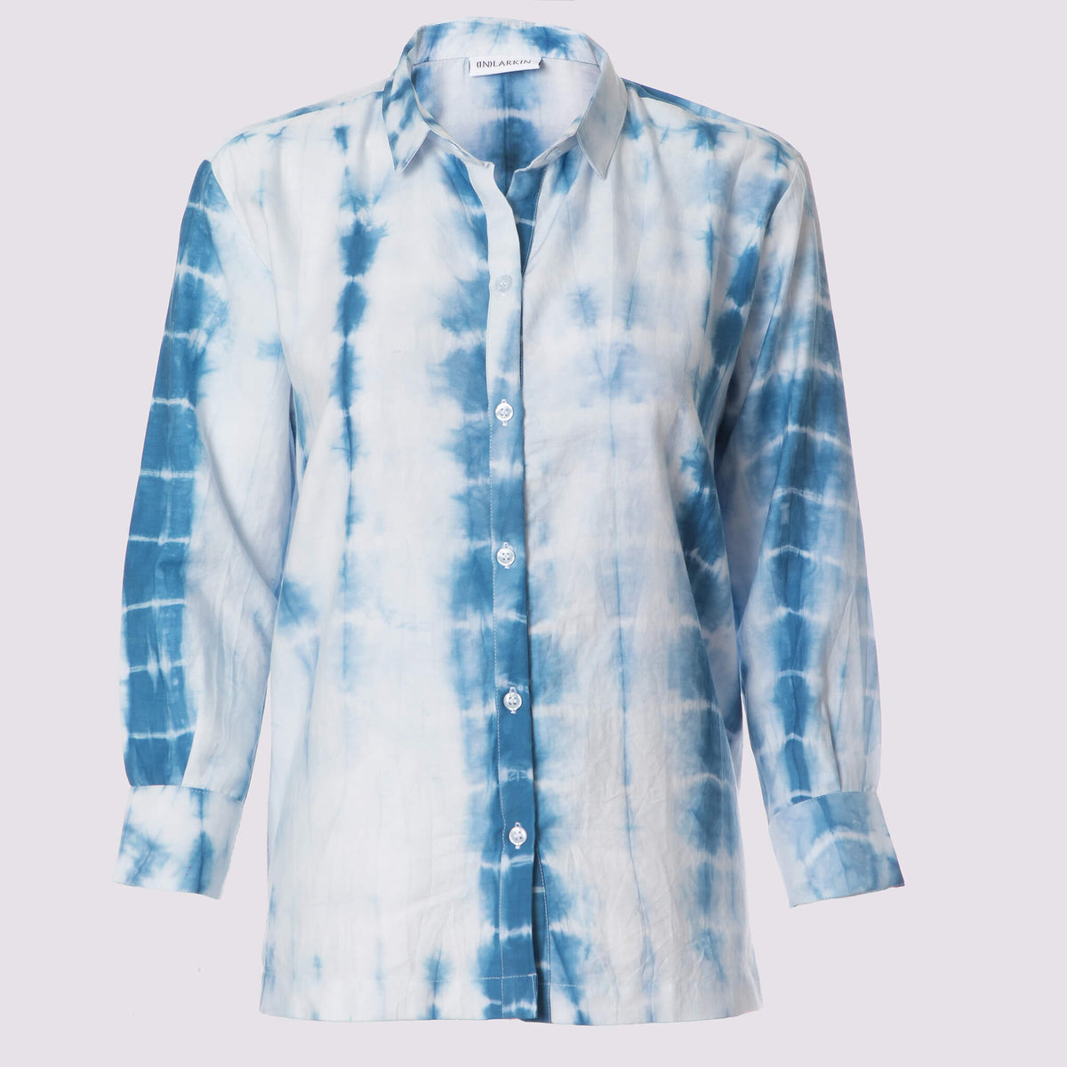 Deborah - Cotton Crinkle Shirt - Blue – This is Unfolded