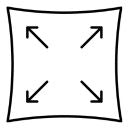 the icon depicting fabric stretch by inlarkin