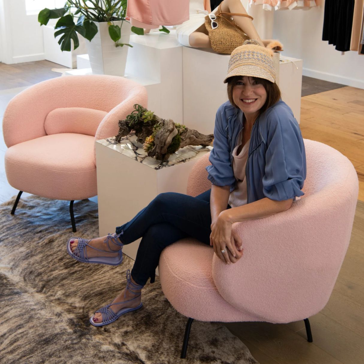 marybeth larkin sits in her santa ynez flagship boutique inlarkin