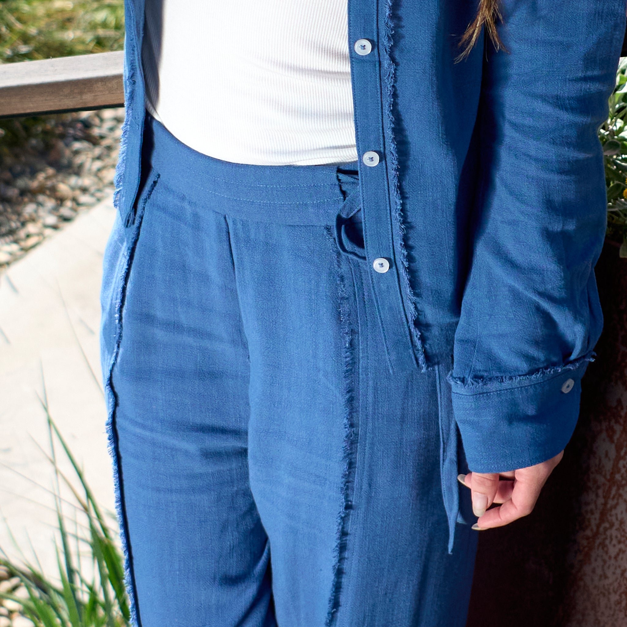 Linen Fray Pant