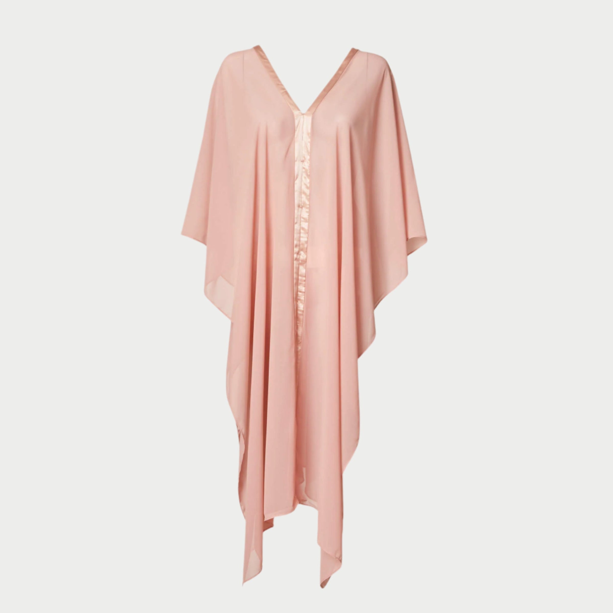 the back view of the dottie coverall long by inlarkin in coral 
