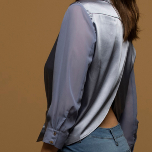 sheer matte sheen sleeves of the flight shirt by inlarkin add a touch of sophistication