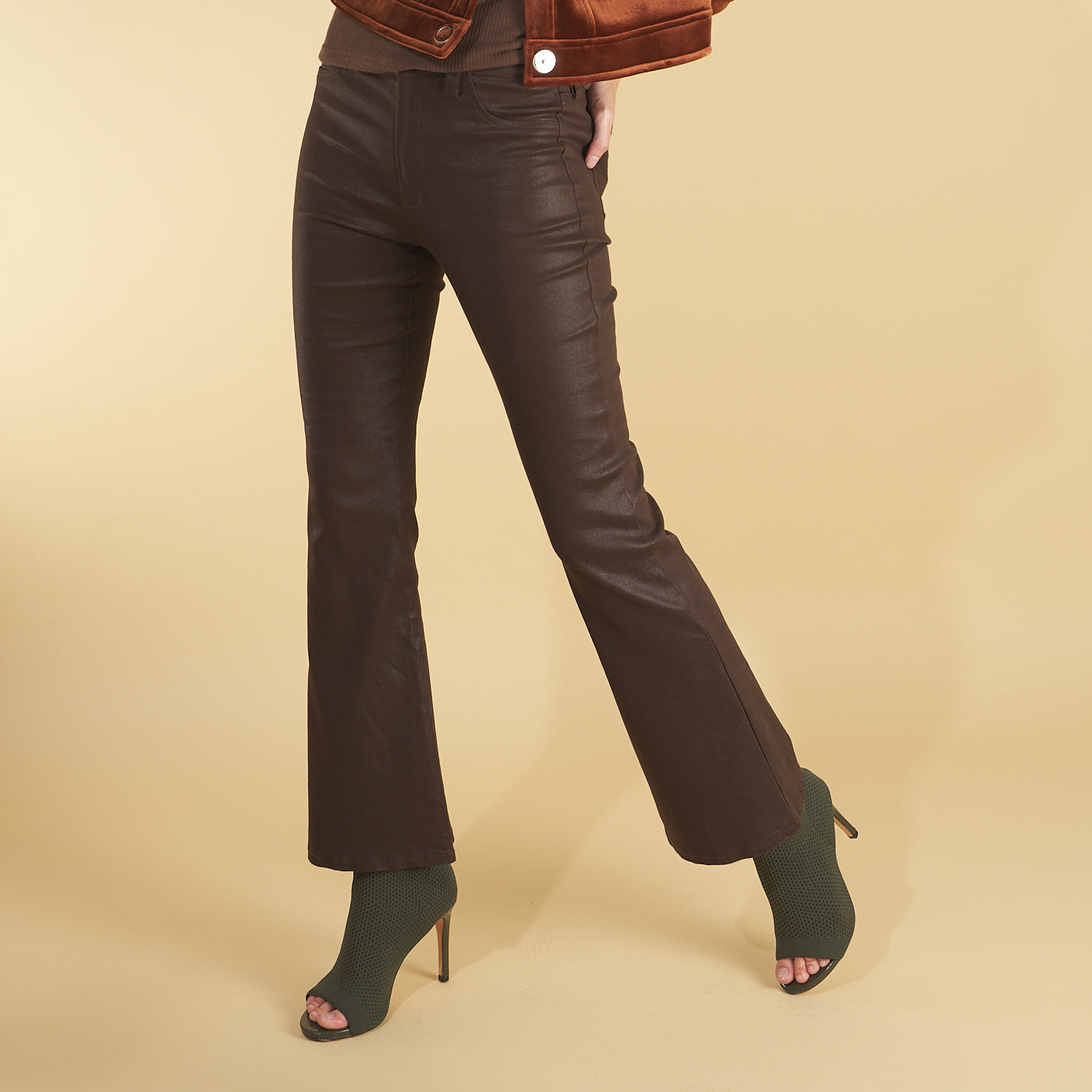 the cropped Bootleg cut by inlarkin elongates the legs and shows off those boots or heels