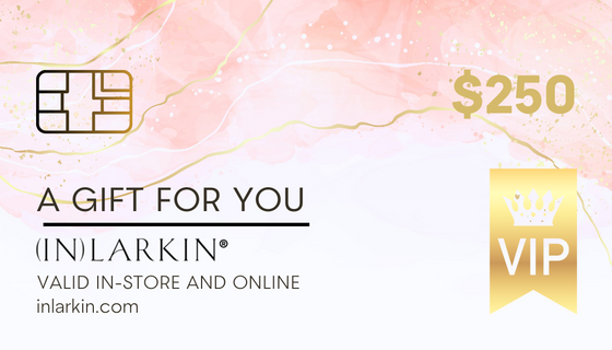 image of inlarkin gift card with the denomination of $250 