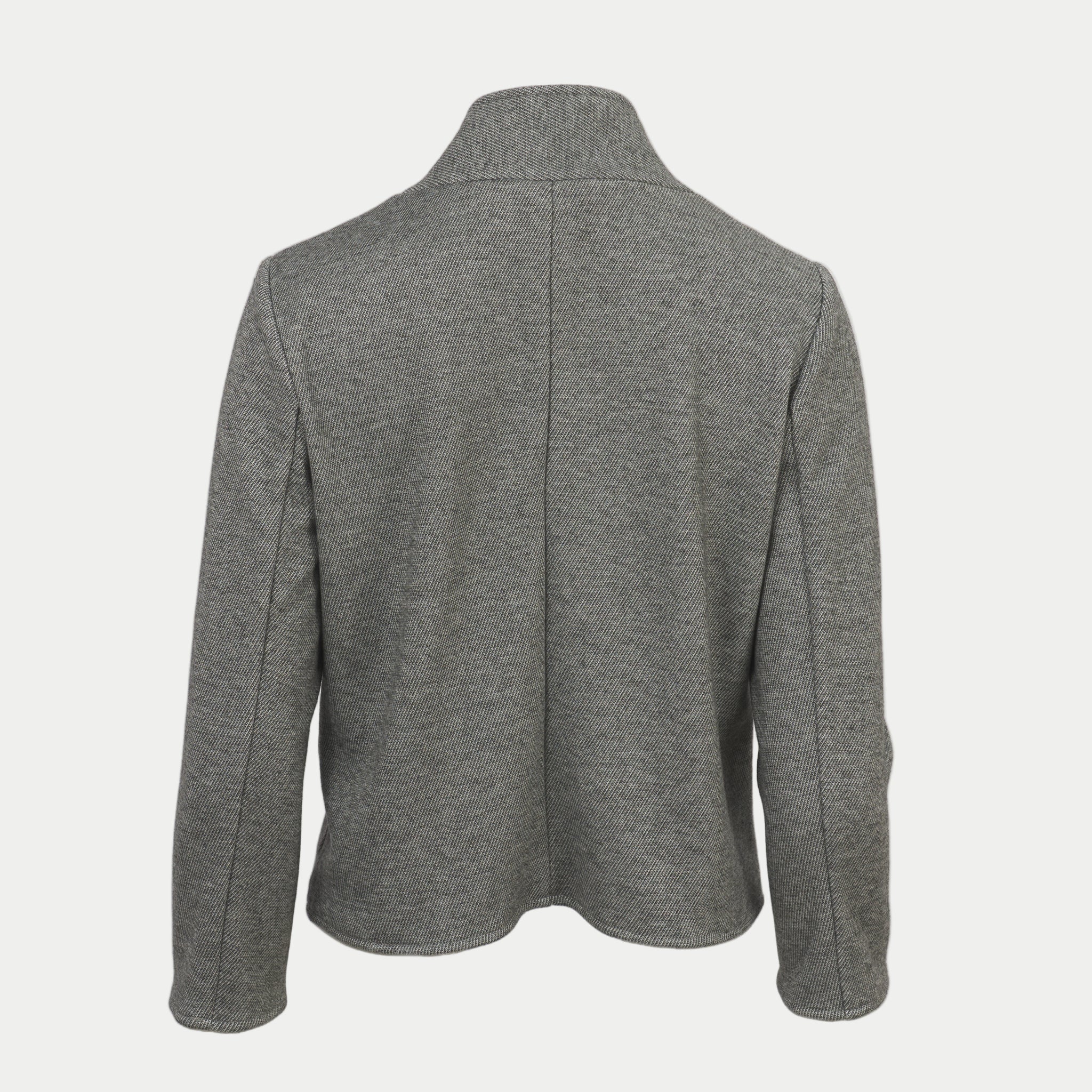 shadow colored blazer back view by inlarkin on an off white background