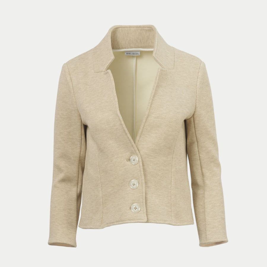 The Paradox Blazer in wheat by (IN)LARKIN