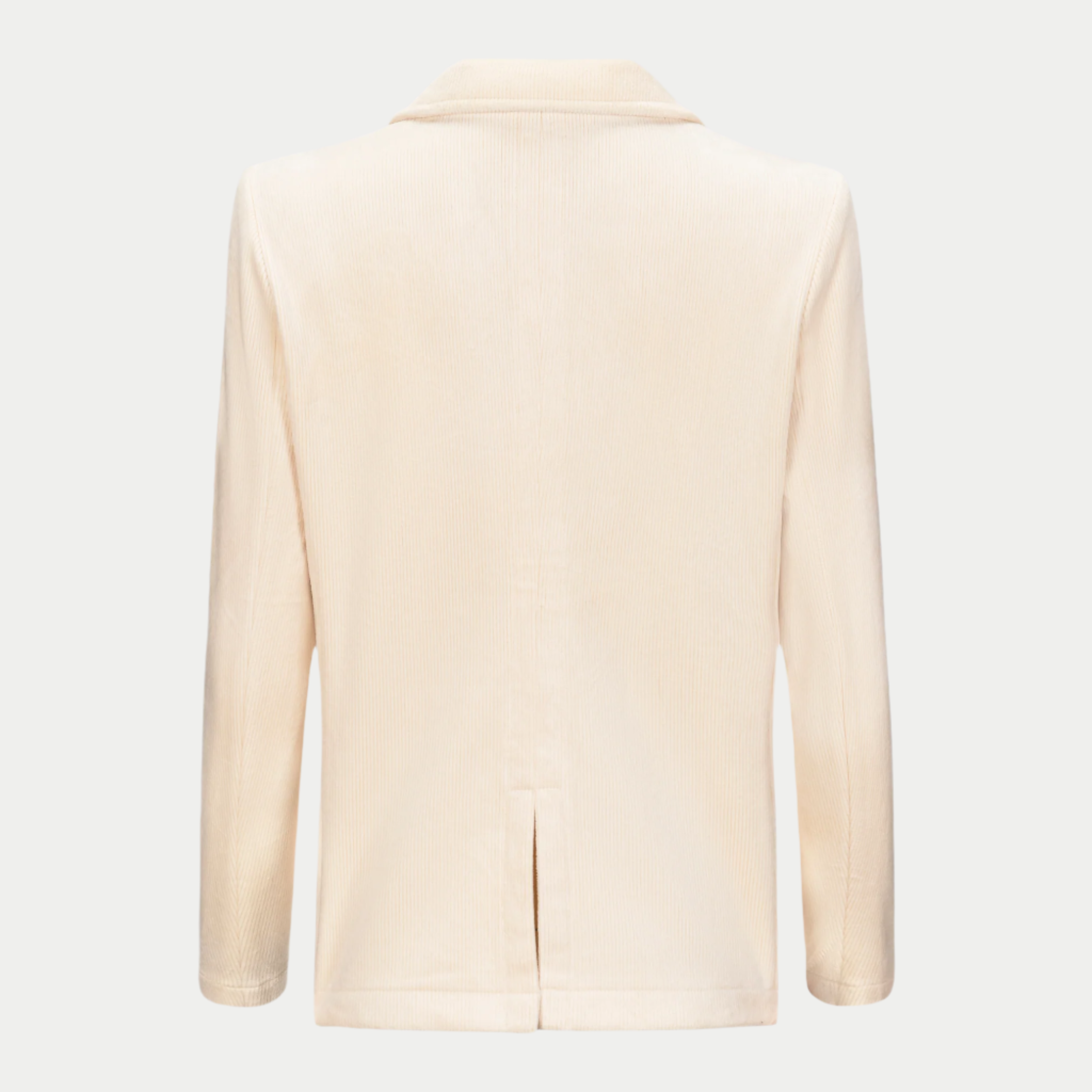  Pearl Jacket by inlarkin in ivory with vent detail, back view