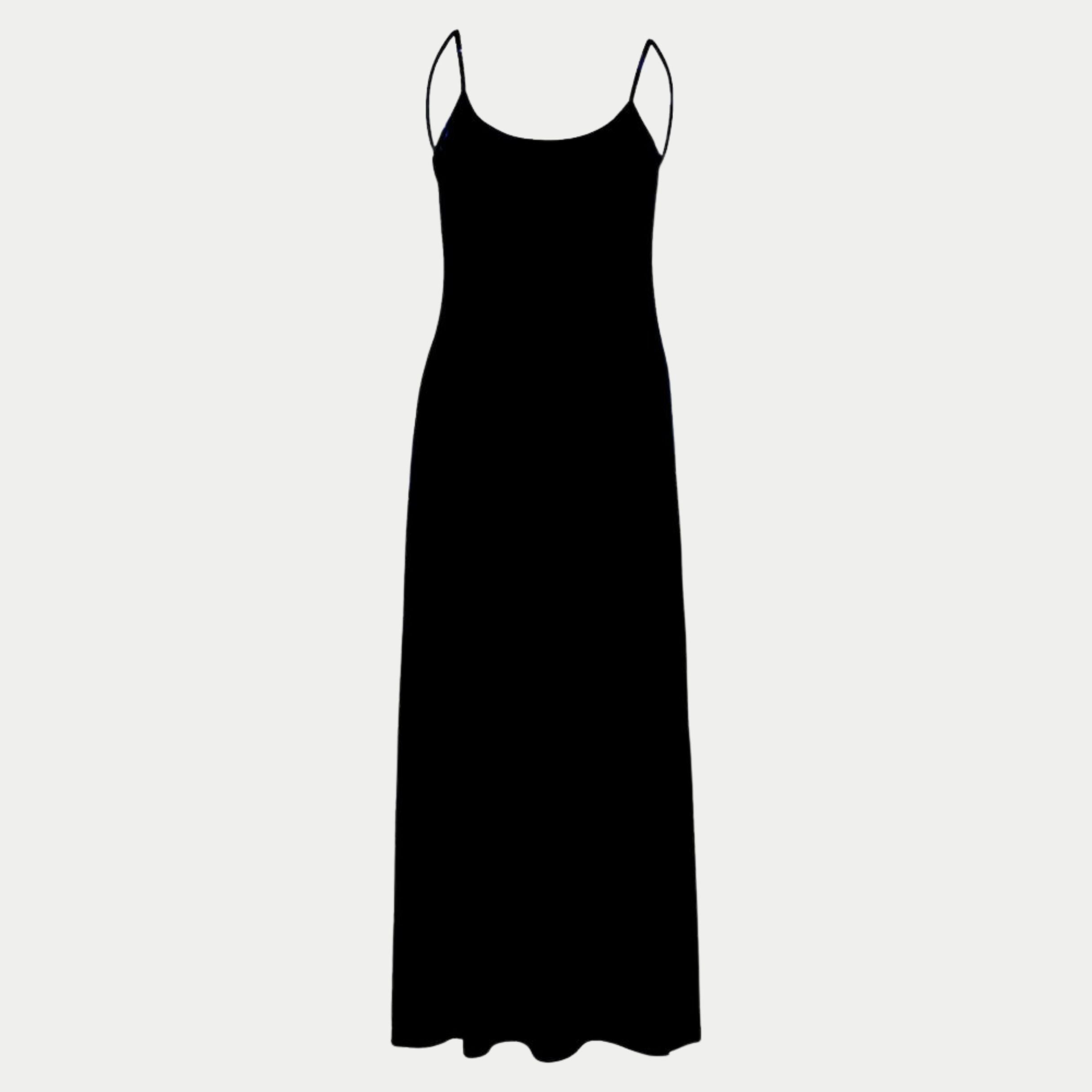 Black sharyn dress by inlarkin on a light gray background